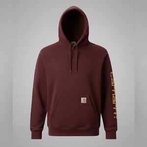 NEW Carhartt Loose Fit Midweight Logo Sleeve Graphic Hoodie